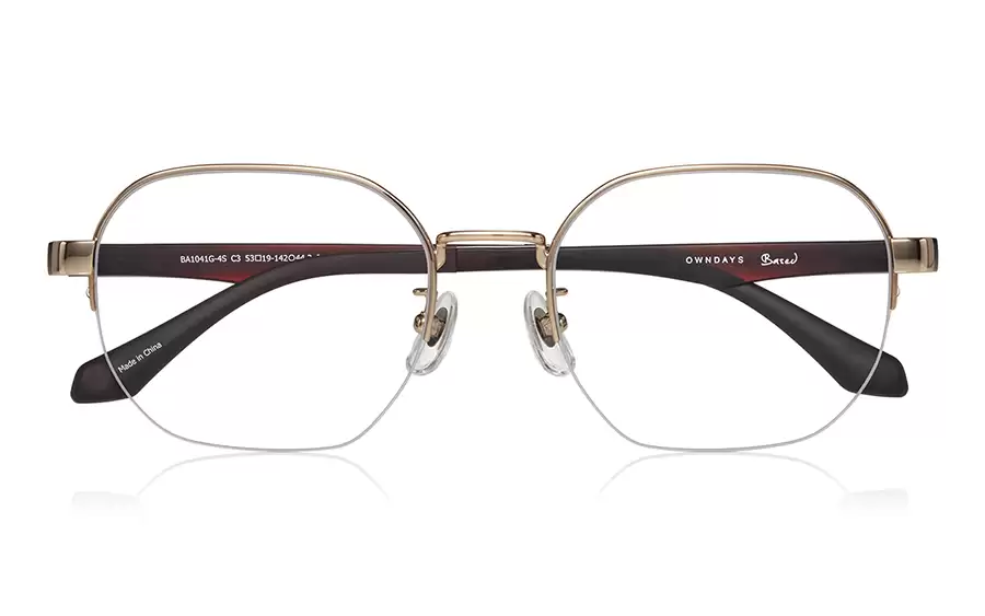 Eyeglasses OWNDAYS | ESSENTIAL BA1041G-4S  ゴールド 