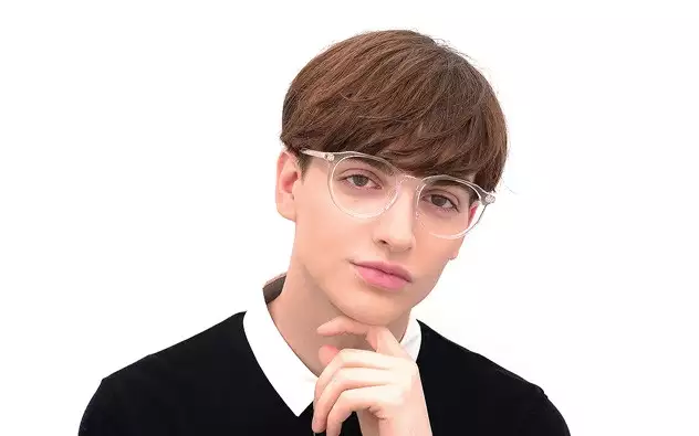 Eyeglasses +NICHE NC3014J-0S  クリアブラウン 