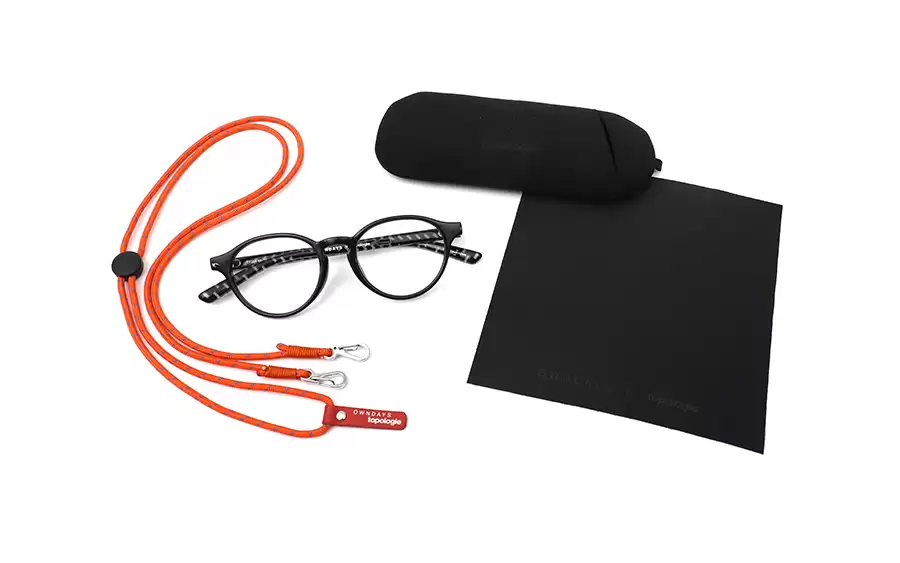 Eyeglasses OWNDAYS × Topologie TP-RG204-4A_10_STRAP  Orange 