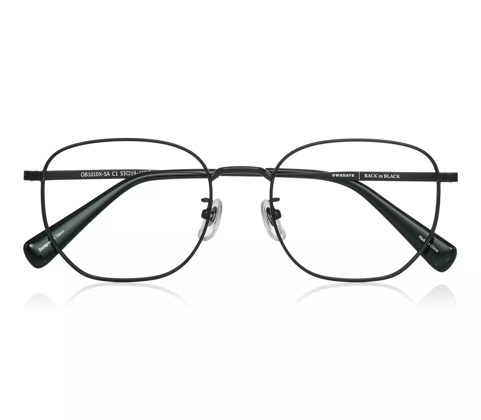 Eyeglasses BACK in BLACK OB1010X-5A  Matte Black 