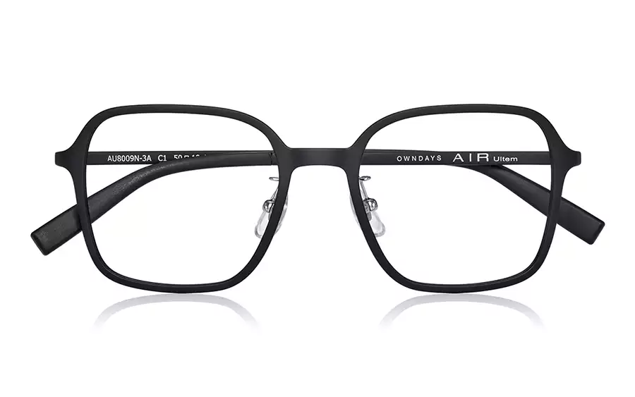 Eyeglasses OWNDAYS | AIR AU8009N-3A  Matte Black 