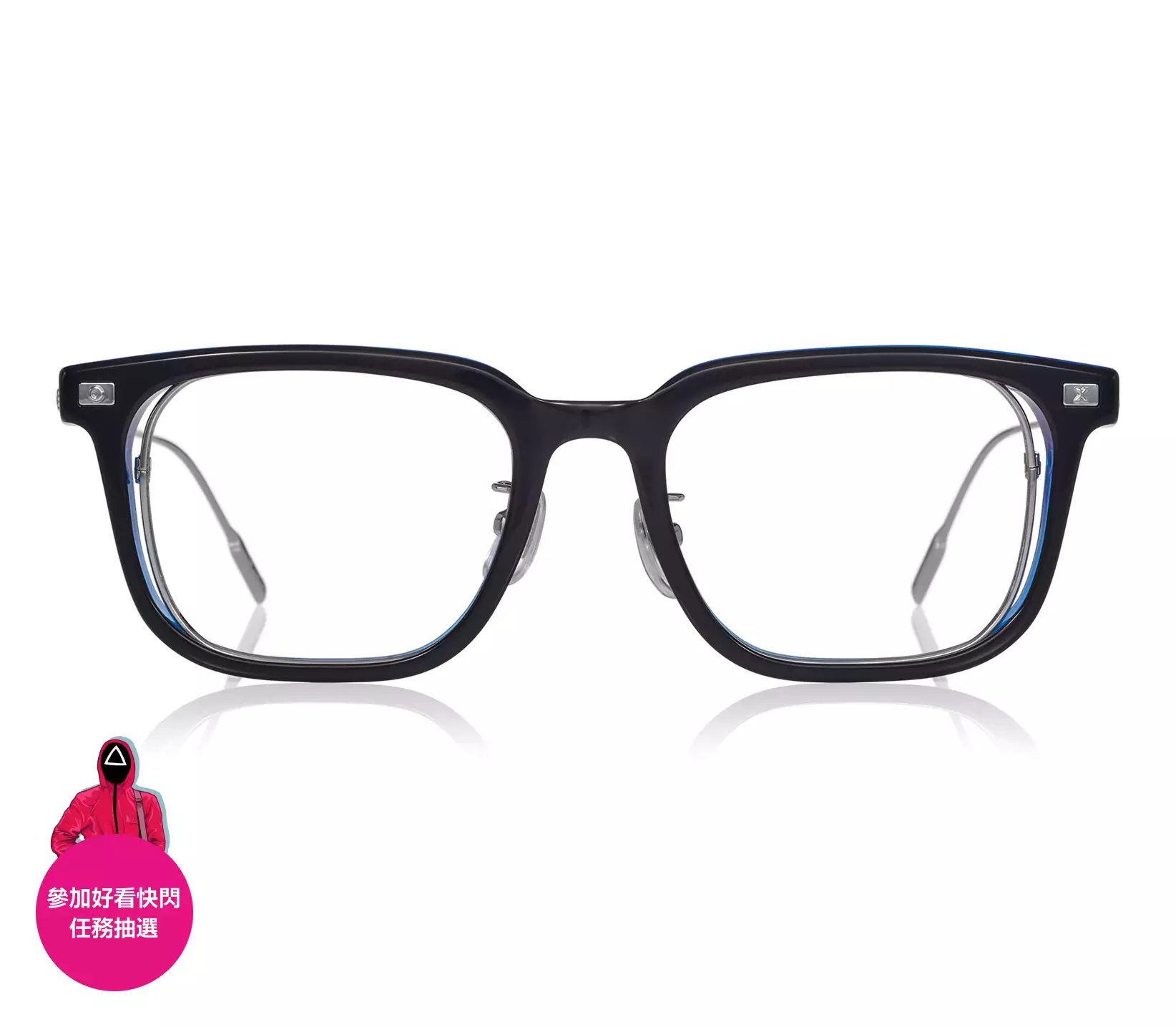 Eyeglasses 魷魚遊戲 × OWNDAYS SG2003G-5S_E  Black 