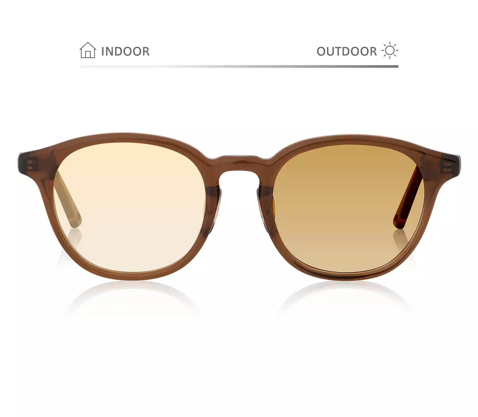 Sunglasses OWNDAYS Live Life LL2001B-5S  Brown 