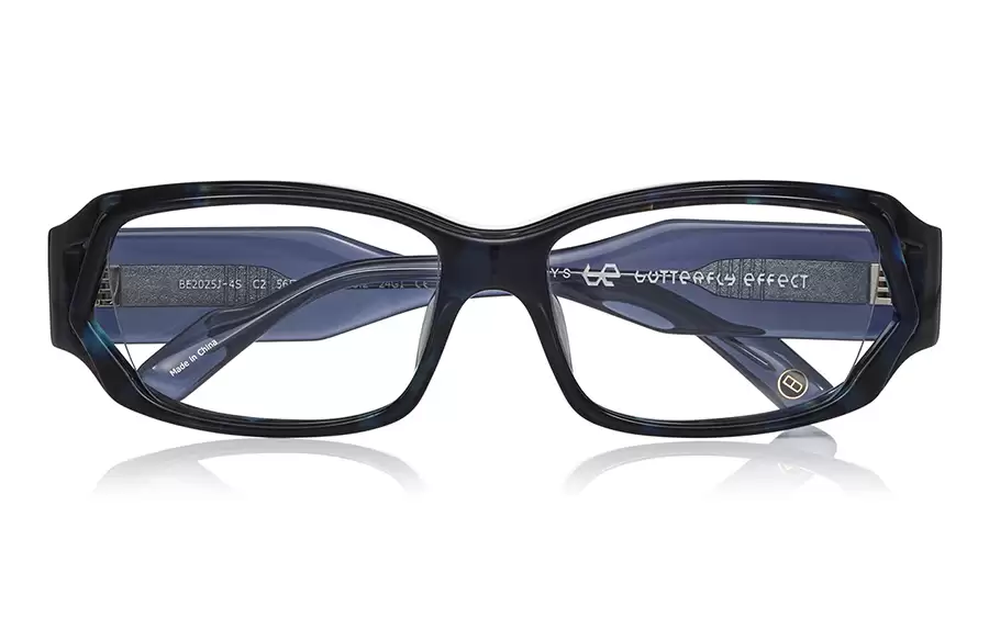 Eyeglasses BUTTERFLY EFFECT BE2025J-4S  ネイビーデミ 