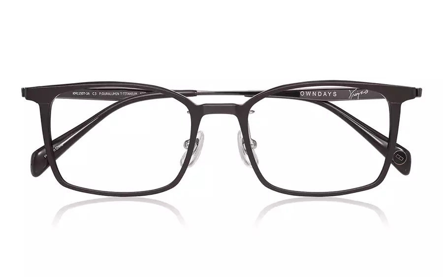 Eyeglasses K.moriyama KM1150T-3A  Dark Brown 