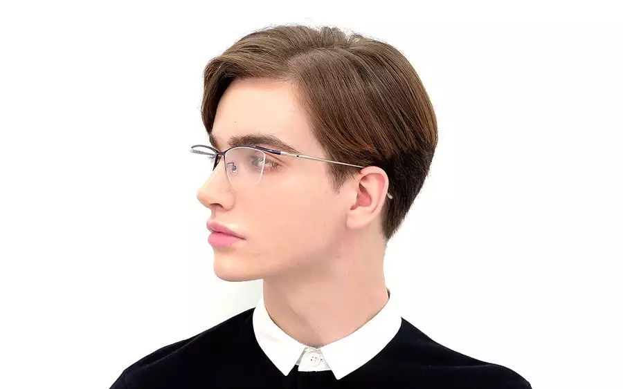 Eyeglasses K.moriyama KM1145T-1S  ネイビー 