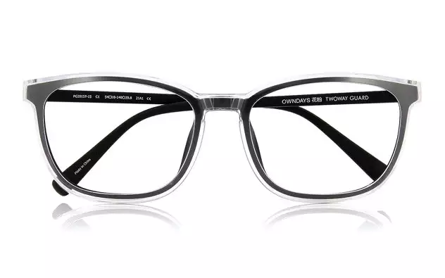 Eyeglasses OWNDAYS 花粉 2WAY GUARD PG2015T-1S  ブラック 