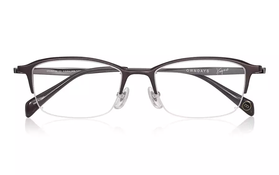 Eyeglasses K.moriyama KM1151T-3A  ダークブラウン 