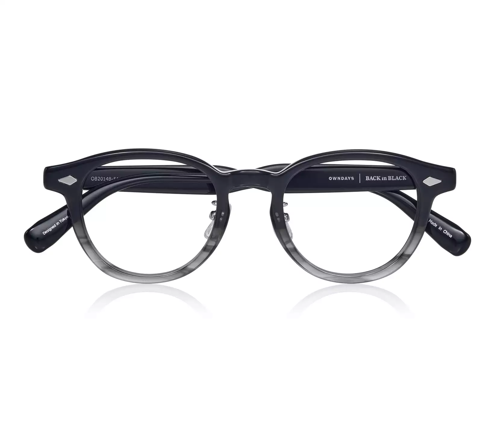 Eyeglasses BACK in BLACK OB2014B-5A  グレーハーフトーン 