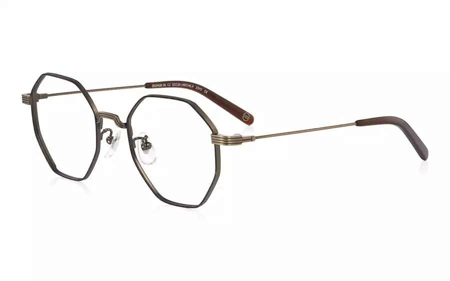 Eyeglasses John Dillinger JD1042B-3A  ブラウンデミ 