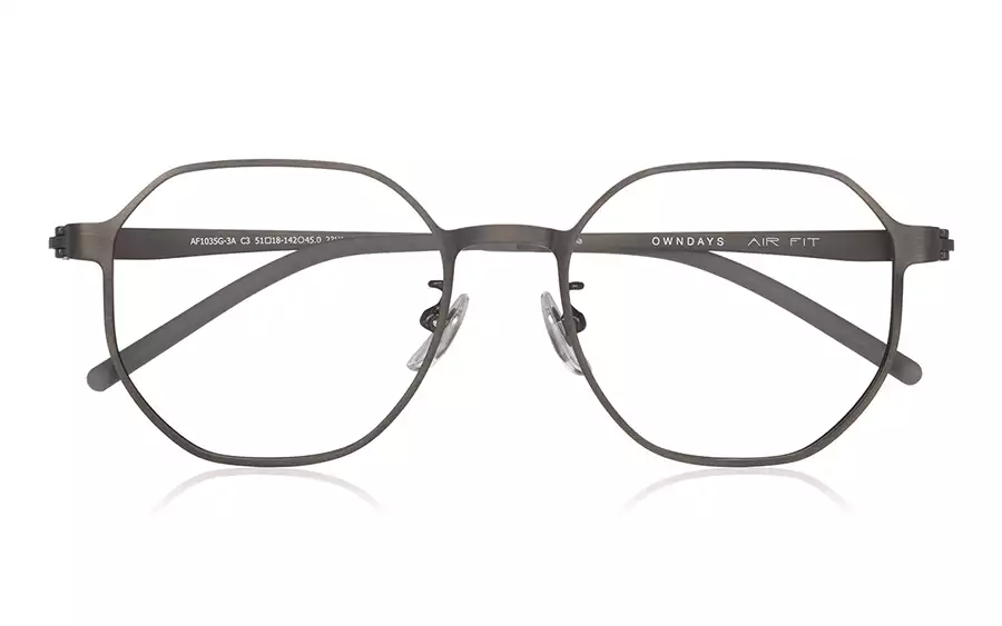 Eyeglasses OWNDAYS | AIR AF1035G-3A  Matte Dark Brown 