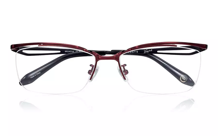 Eyeglasses K.moriyama KM1141T-1S  Red 