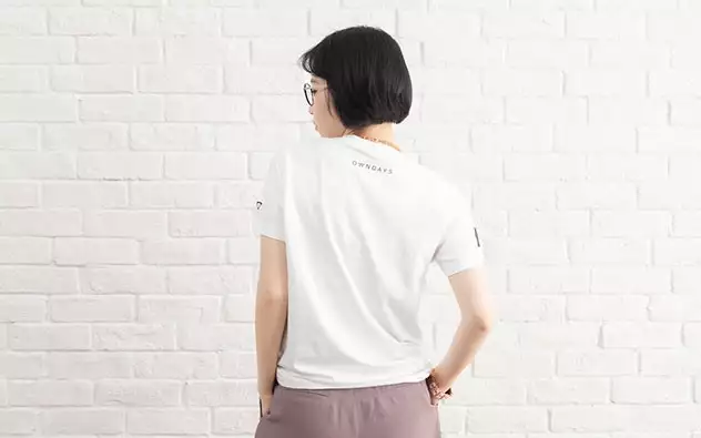 Cloth OWNDAYS OWNDAYS-T-shirt-Logo02-WH  ホワイト 