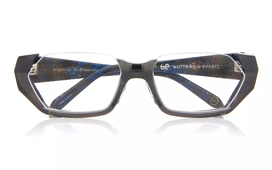 Eyeglasses BUTTERFLY EFFECT BE2020J-1A  ダークグレー 
