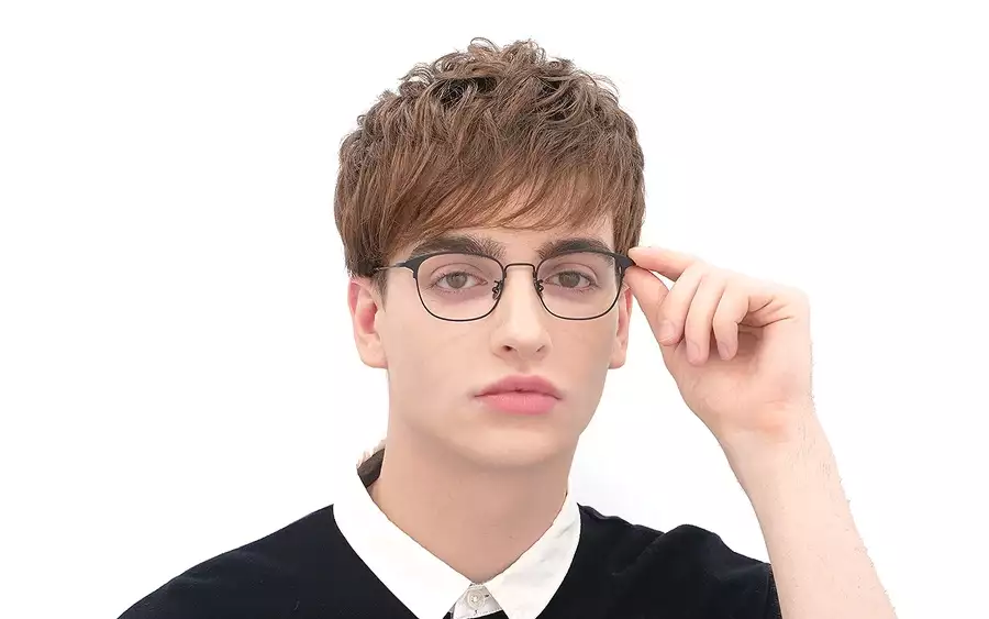 Eyeglasses Memory Metal MM1012B-0A  Matte Black 