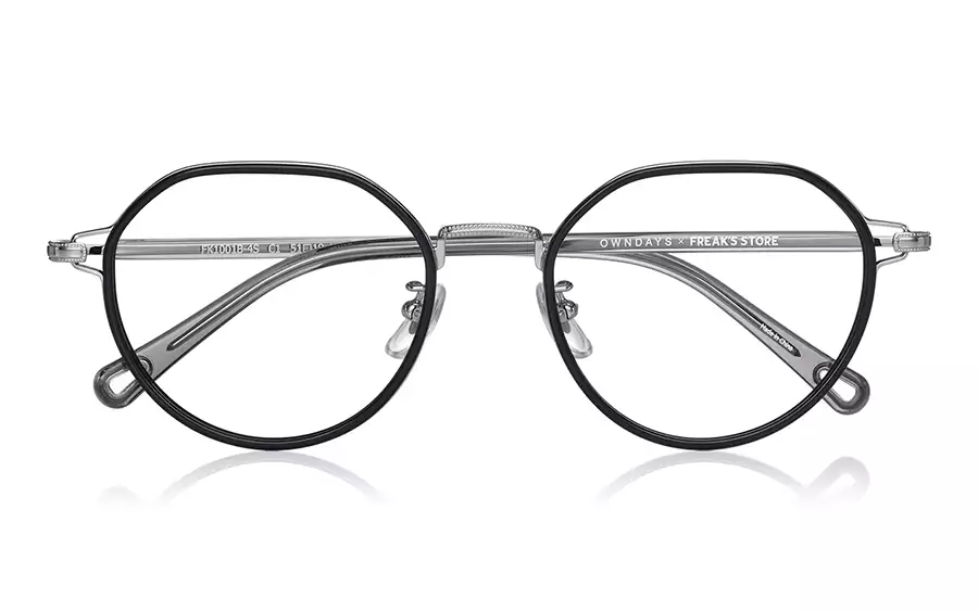 Eyeglasses OWNDAYS × FREAK'S STORE FK1001B-4S  ブラック 