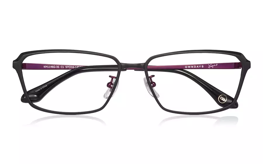 Eyeglasses K.moriyama KM1146G-3S  マットブラック 