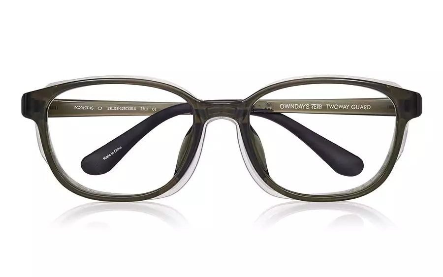 Eyeglasses OWNDAYS 花粉 2WAY GUARD PG2019T-4S  Clear Khaki 