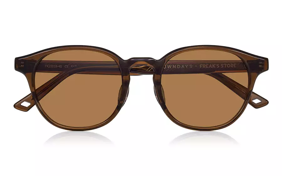 Sunglasses OWNDAYS × FREAK'S STORE FK2001B-4S  Dark Brown 