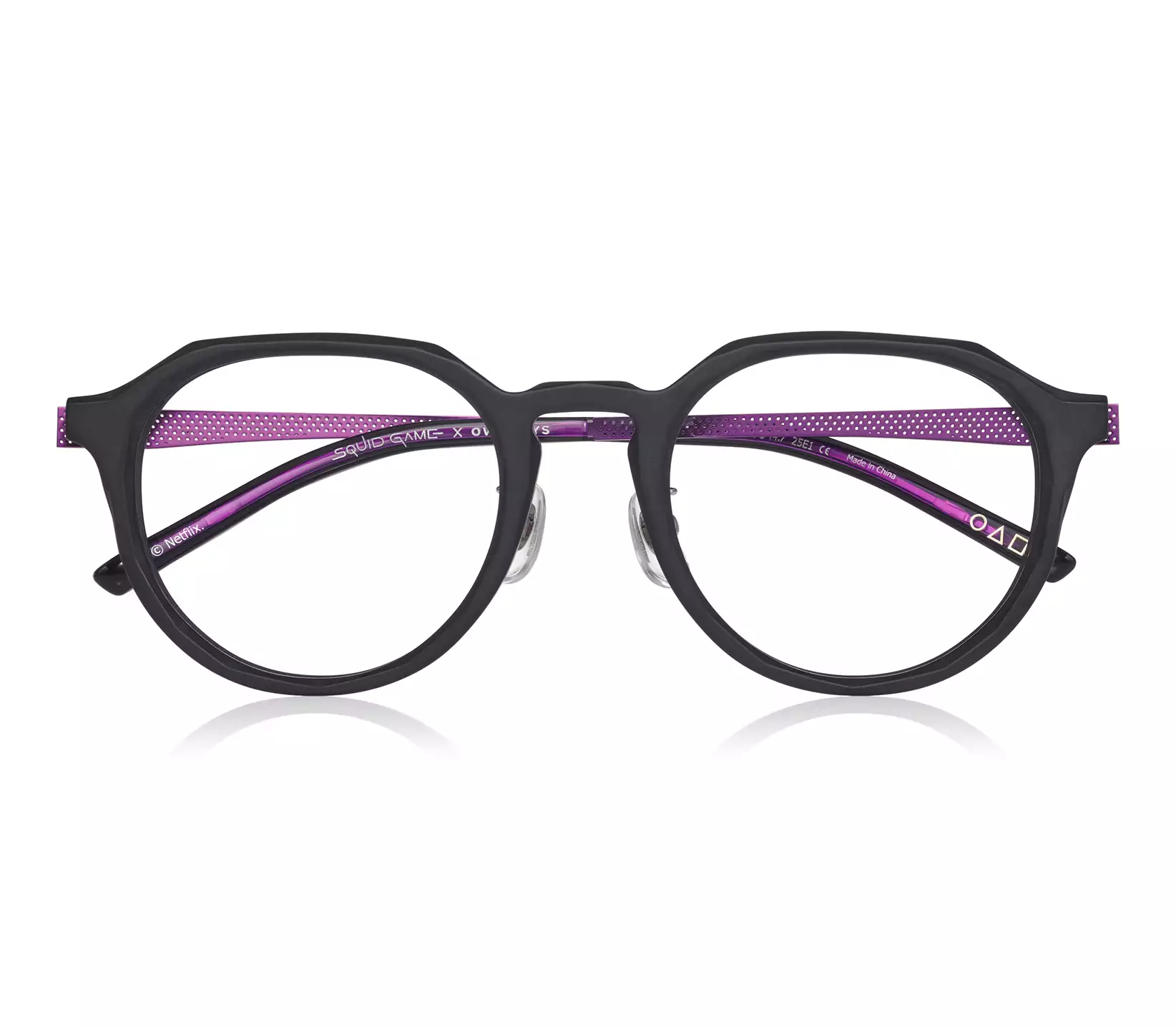 Eyeglasses イカゲーム × OWNDAYS SG2001G-5S  マットブラック 
