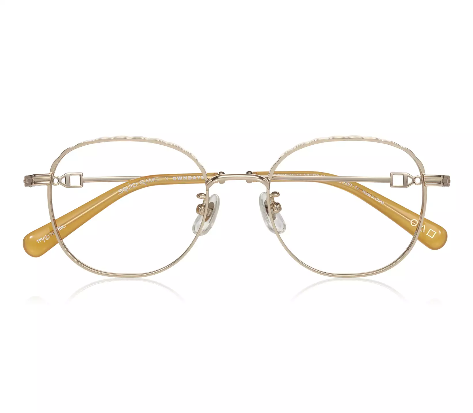 Eyeglasses イカゲーム × OWNDAYS SG1002X-5S  ゴールド 