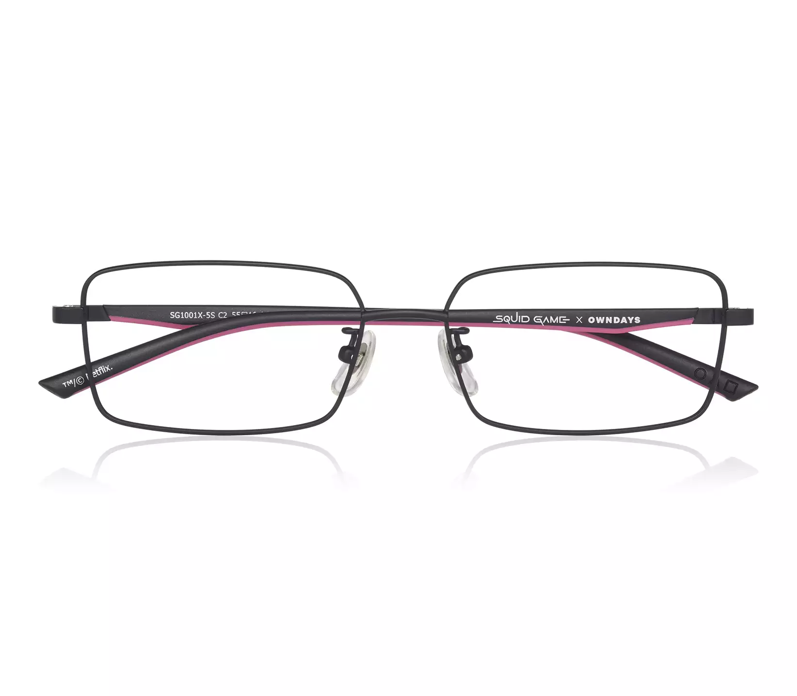 Eyeglasses イカゲーム × OWNDAYS SG1001X-5S  マットブラック 