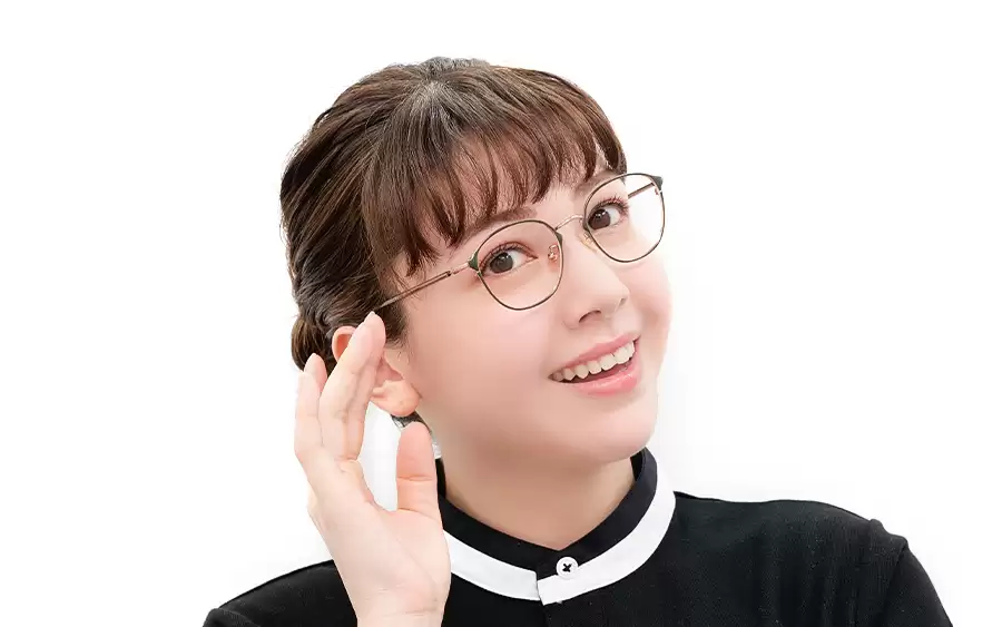 Eyeglasses Graph Belle GB1042B-4A  カーキ 