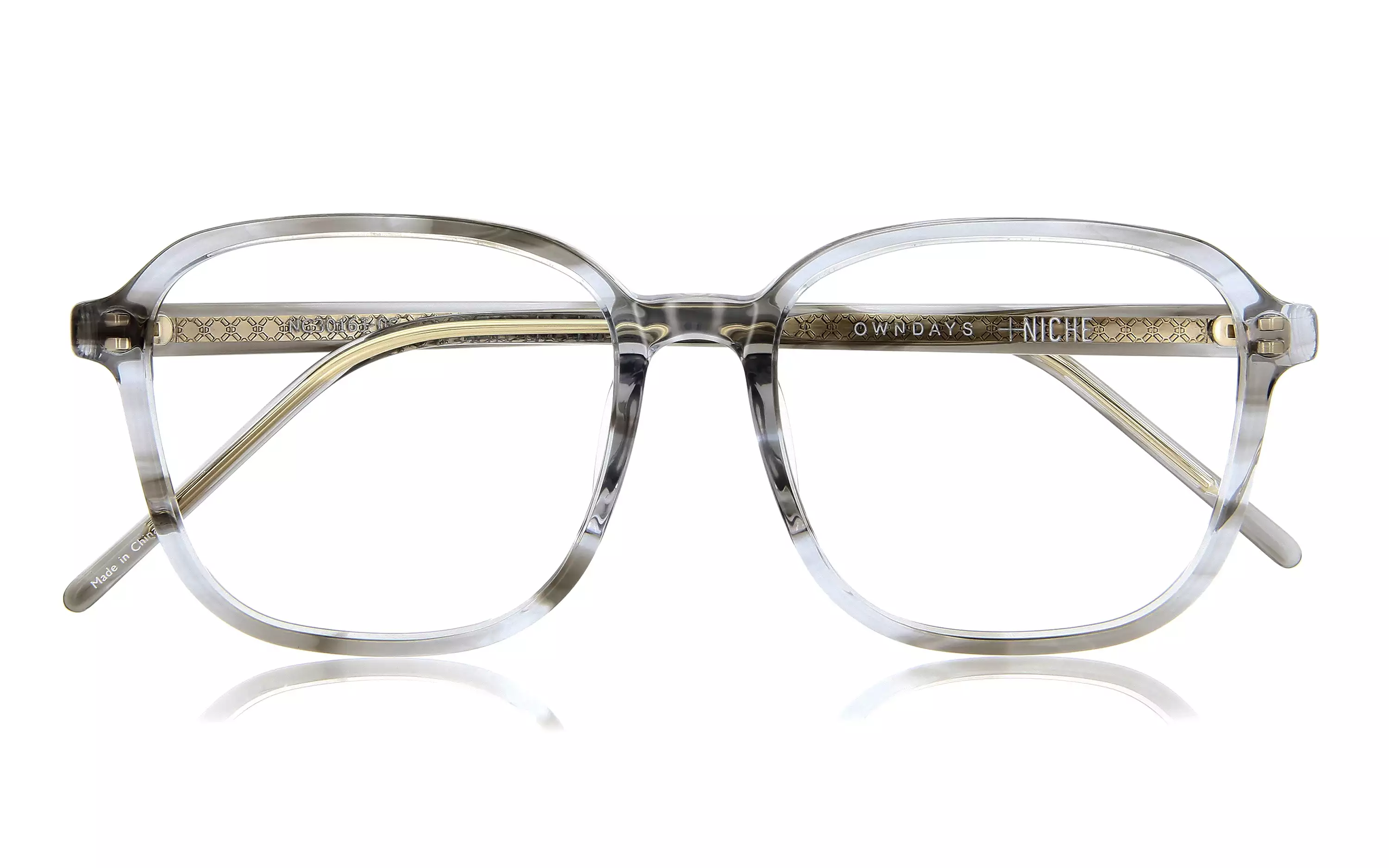 Eyeglasses +NICHE NC3016J-0S  Clear Grey Demi 