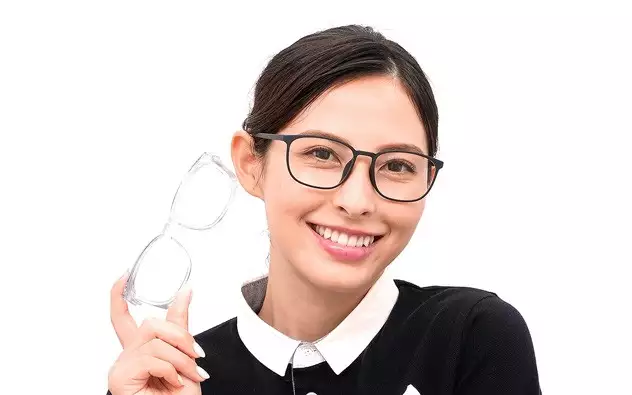 Eyeglasses OWNDAYS 花粉 2WAY GUARD PG2015T-1S  ブラック 