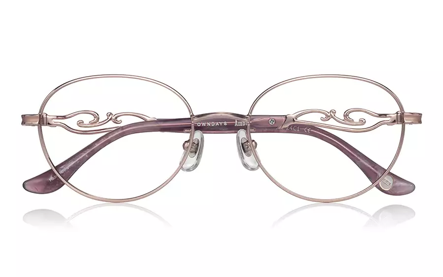 Eyeglasses OWNDAYS | ESSENTIAL AM1018G-4S  ピンクゴールド 