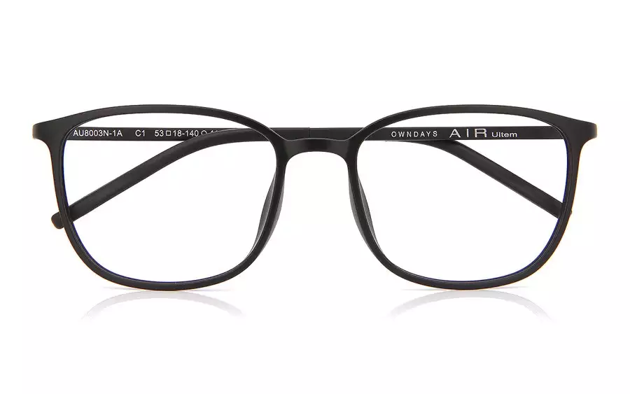 Eyeglasses OWNDAYS | AIR AU8003N-1A  Matte Black 