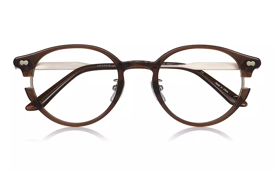 Eyeglasses John Dillinger JD2052B-3A  クリアブラウン 