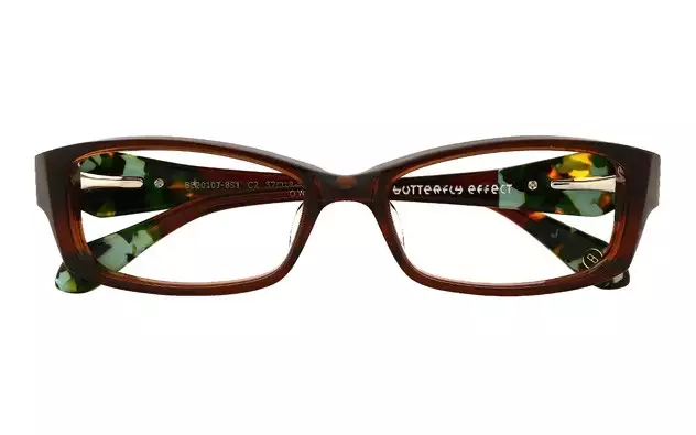 Eyeglasses BUTTERFLY EFFECT BE2010J-8S  ブラウン 