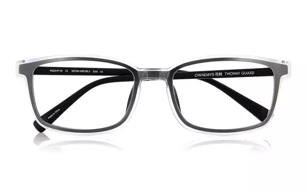 Eyeglasses OWNDAYS 花粉 2WAY GUARD PG2014T-1S  ブラック 