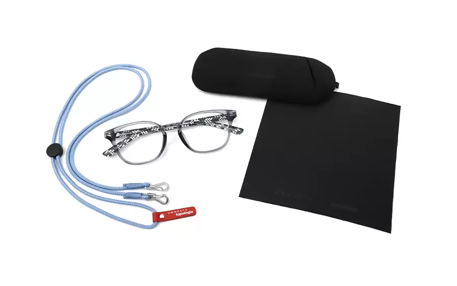 Eyeglasses OWNDAYS × Topologie TP-RG203Ｈ-4A_25_STRAP  Clear Gray 