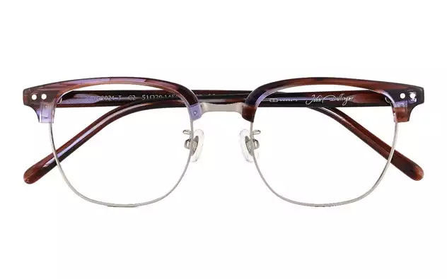 Eyeglasses John Dillinger JD2024-J  Purple Earth Tone 